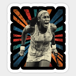 coco gauff - sketc vintage Sticker